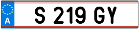Trailer License Plate